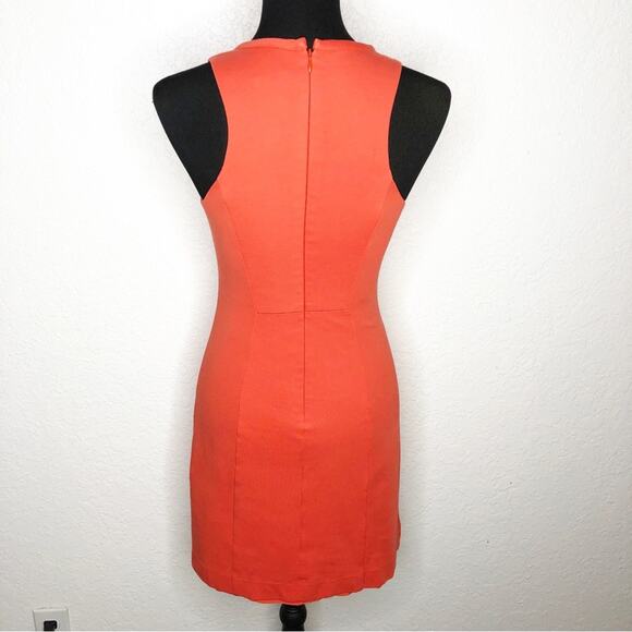 Trina Turk orange zipper hem sleeveless sheath dress - Picture 15 of 15